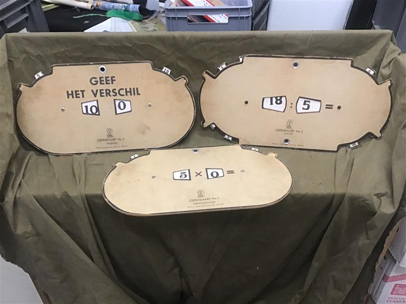 School reken kaarten "Oefenkaart 1 + oefenkaart 2 + oefenkaart 3