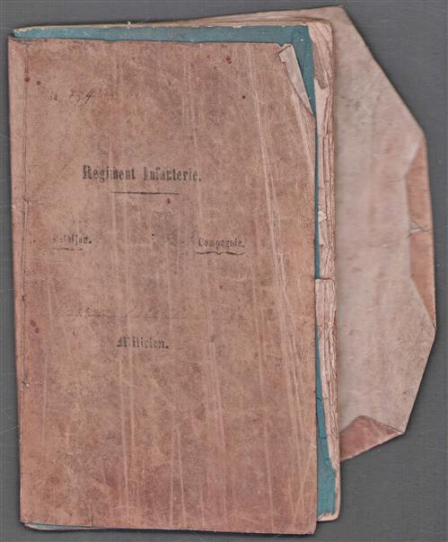 (militair Zakboekje) - Regiment Infanterie 1e Bataljon