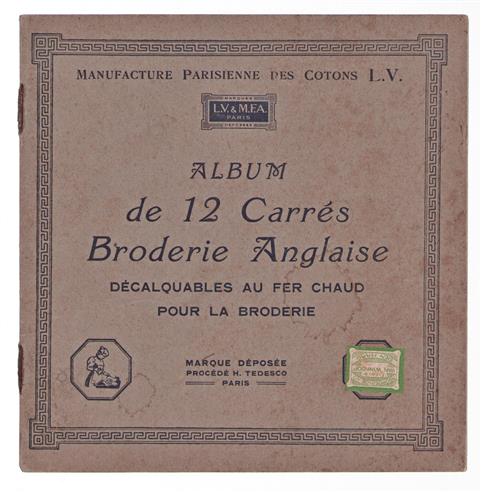 Album de 12 Carres Broderie Anglaise