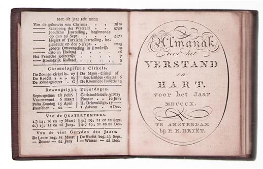 Almanak voor het verstand en hart voor het jaar MDCCCX