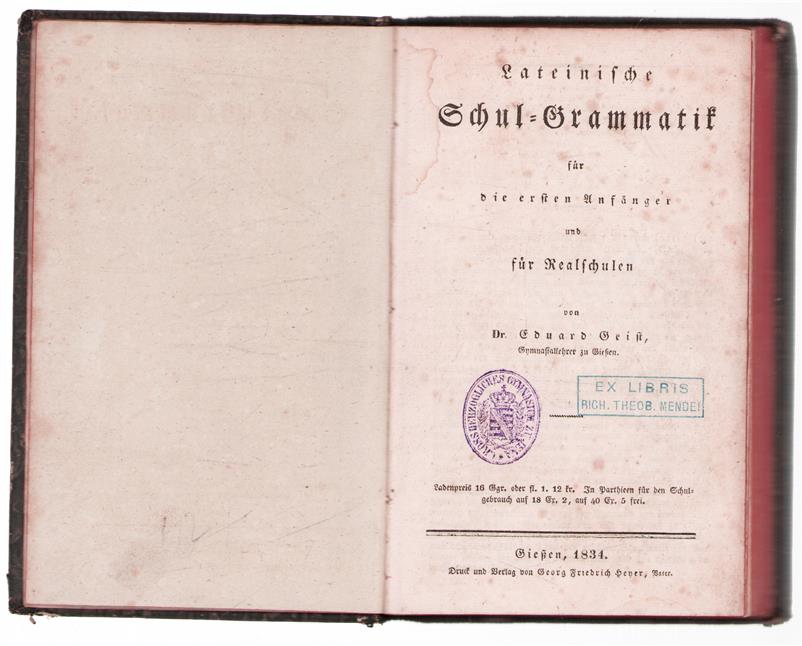 Lateinische Schul-Grammatik fur die ersten Anfanger und für Realschulen