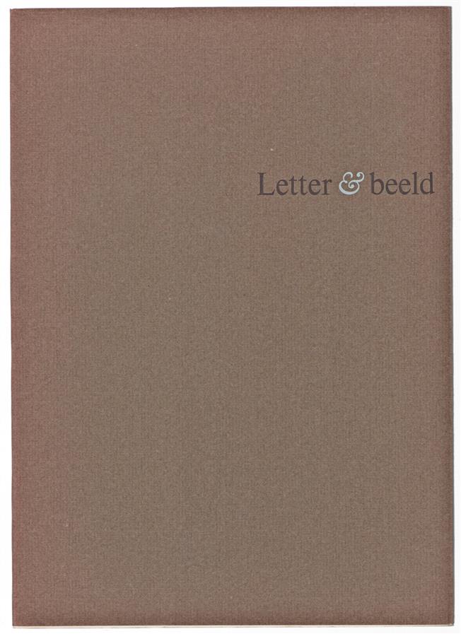 Letter & beeld = Letter & image = Schrift & Bild