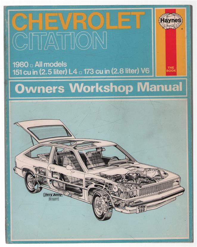 Chevrolet Citation owners workshop manual 1980 all models