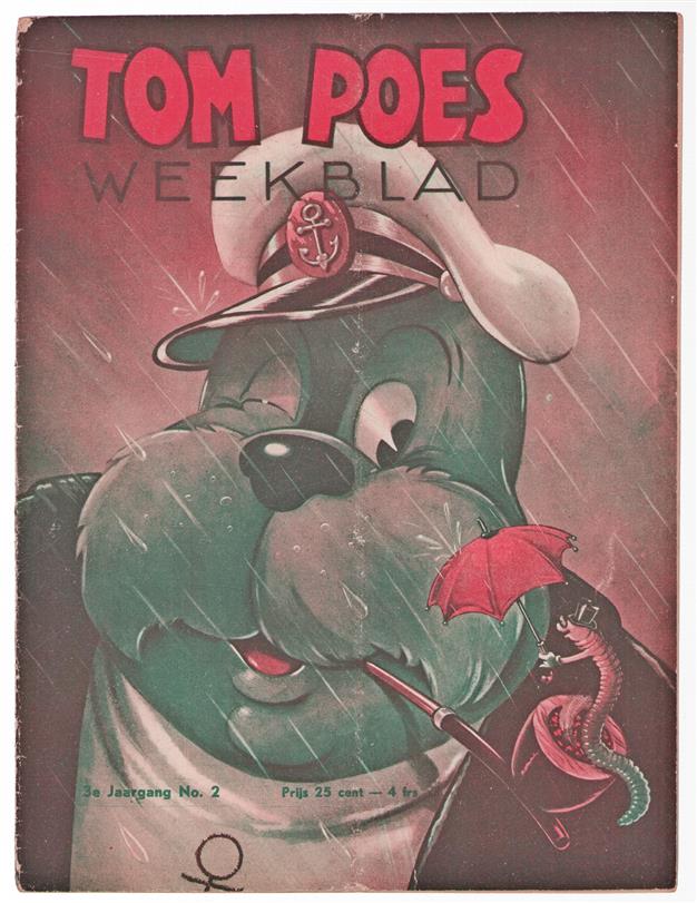 3e jaargang Tom Poes Weekblad ( originele oude uitgave ) nr 2