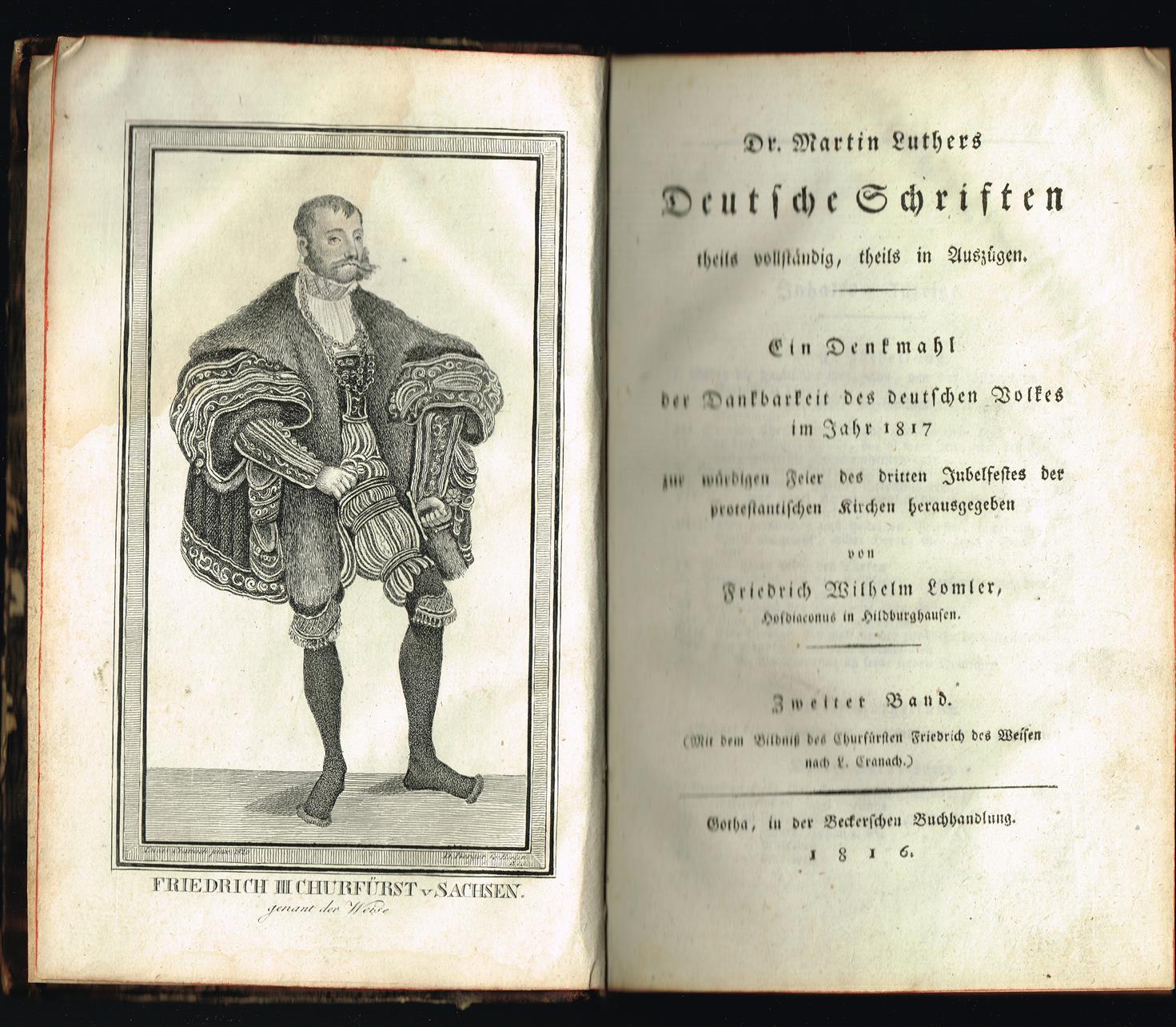 Dr. Martin Luthers Deutsche Schriften : theils vollständig, theils in Auszügen zweiter band