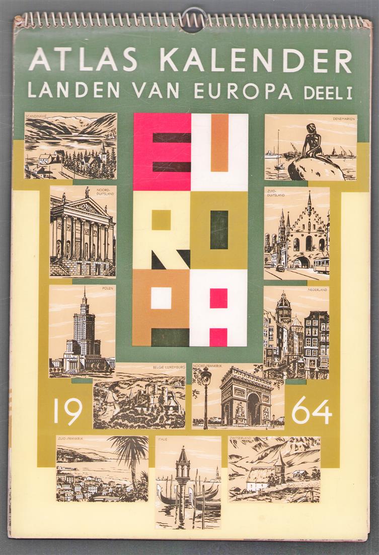 Atlas Kalender - Landen van Europa : Deel I
