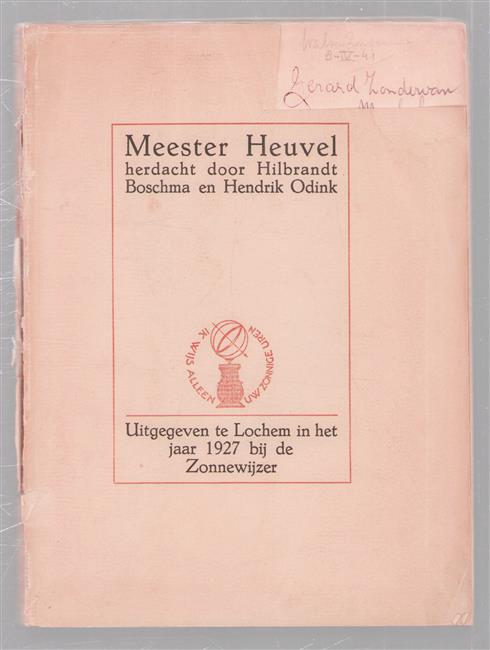 Meester Heuvel herdacht