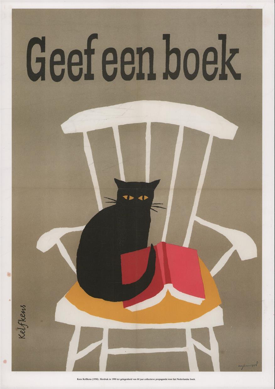 Geef een boek - POSTER  60 jaar collectieve propaganda voor het nederlandse boek