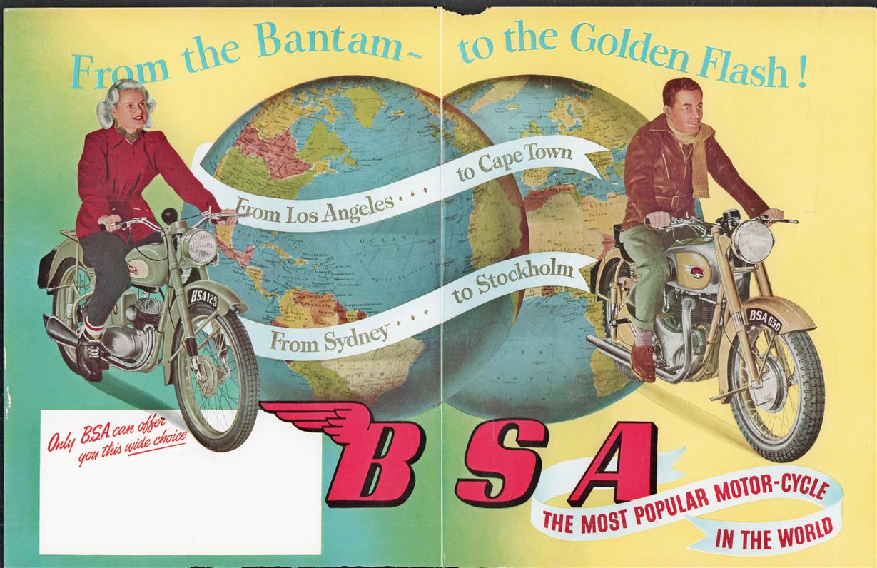 POSTER - BSA the most popular motor cycle in the world