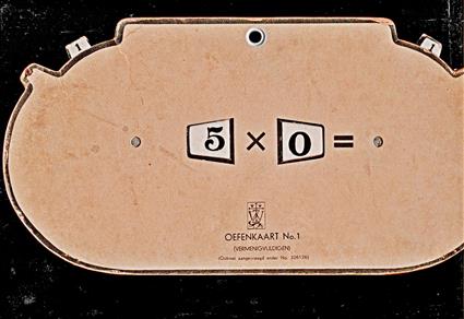 Reken onderwijs 3 klasikale oefenkaarten voor sommen dubbelzijdig