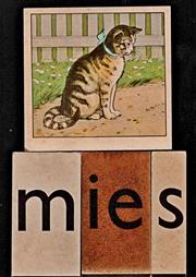 MIES  Klassikale leesplank losse kaart met de letters