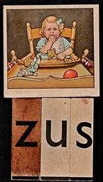 ZUS Klassikale leesplank losse kaart met de letters