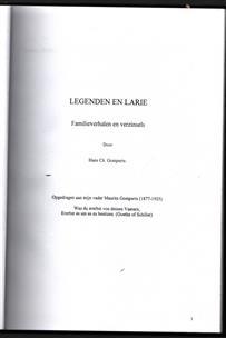 Legende en Larie. Familieverhalen en verzinsels
