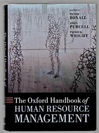 The Oxford handbook of human resource management