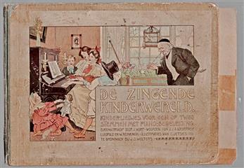 De zingende kinderwereld : kinderliedjes voor een of twee stemmen met piano-begeleiding