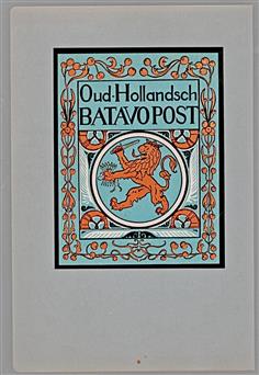 Oud Hollandsch BatavoPost  - 2 vel Papier monsters