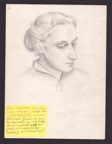 Omslag Stichting Sierk Schroder met foldertjes en 2 originele tekeningen