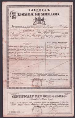 Paspoort koningrijk der nederlanden (1839)