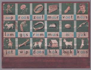 Katholieke leesplamkje (leerlingformaat - Aap -Roos - Zeef (zonder letters)