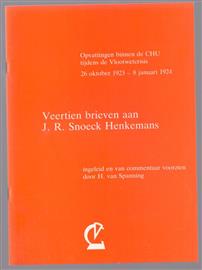 Veertien brieven aan J. R. Snoeck Henkemans, opvattingen binnen de CHU tijdens de Vlootwetcrisis, 26 oktober 1923 - 8 januari 1924