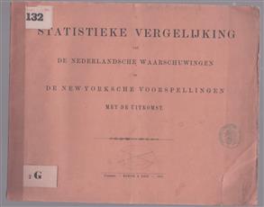 Statistieke vergelijking van de Nederlandsche waarschuwingen en de New-Yorksche voorspellingen met de uitkomst
