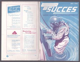Tijdschrift "Succes"Omslag illustratie Hans Borrebach -  Mei 1942