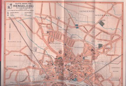 Platte grond van Hengelo (o)