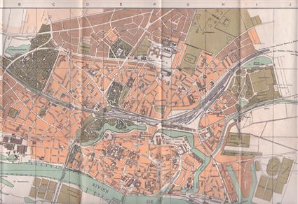 Plattegrond van Deventer