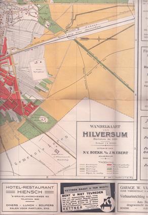 Wandelkaart van HILVERSUM herzien in 1930