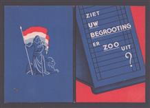 ZIETUW BEGROTING ER ZOO UIT ? ..... Reclame folder - Nationale levensverzekering - bank N.V.  te Rotterdam