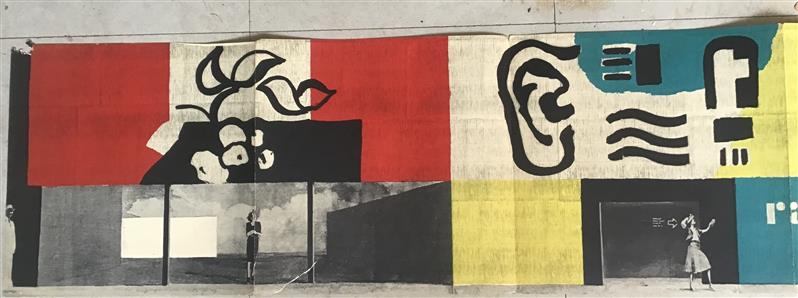 Genesis van een compositie = bijlage bij kwadraatblad no 14 ( zie afbeeldingen lichte beschadigingen)