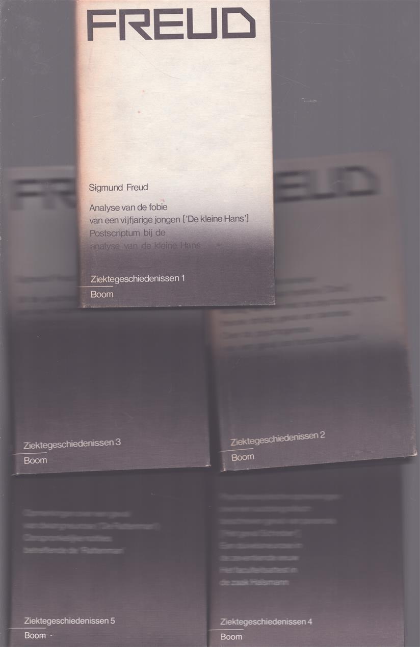 Ziektegeschiedenissen,Set van 5 delen -  Sigmund Freud Nederlandse editie