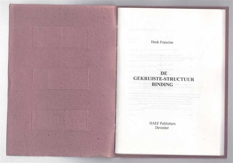 De gekruiste-structuur binding