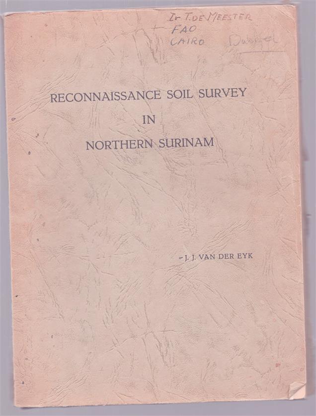 Reconnaissance soil survey in Northern Surinam