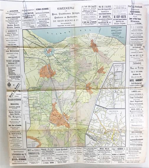 Wandelkaart van Gooiland ((Naarden, Bussum, Hilversum, Laren, ’s-Graveland, Blaricum, Huizen))
