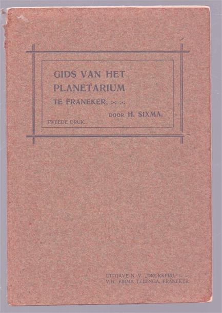 Gids van het planetarium te Franeker