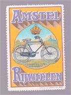 SLUITZEGEL -Reclamesticker / reclamezegel -Amstel Rijwielen