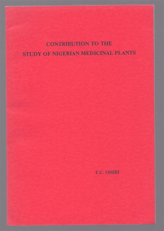 Contribution to the study of Nigerian medicinal plants