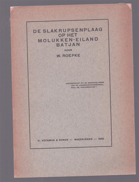 De slakrupsenplaag op het Molukken-eiland Batjan