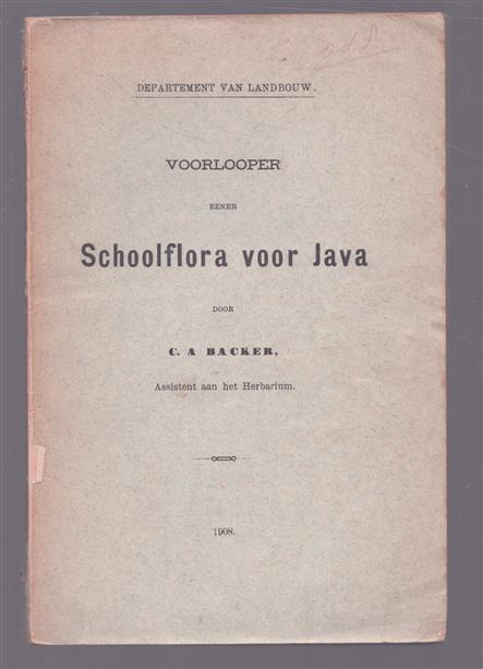 Voorlooper eener schoolflora voor Java