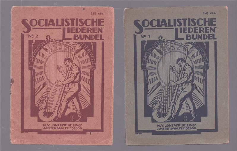 Socialistische Liederen Bundel. Nr. 1 en Nr. 2