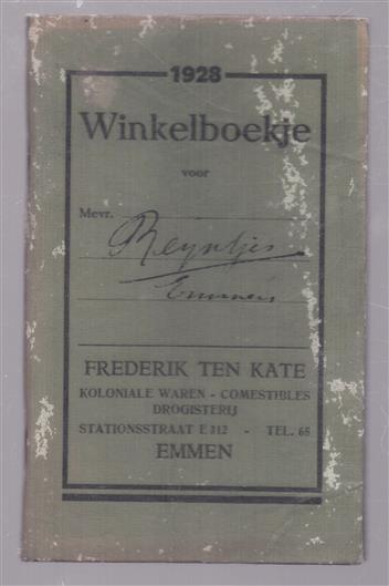 Winkelboekje (boodschappenlijst boekje)